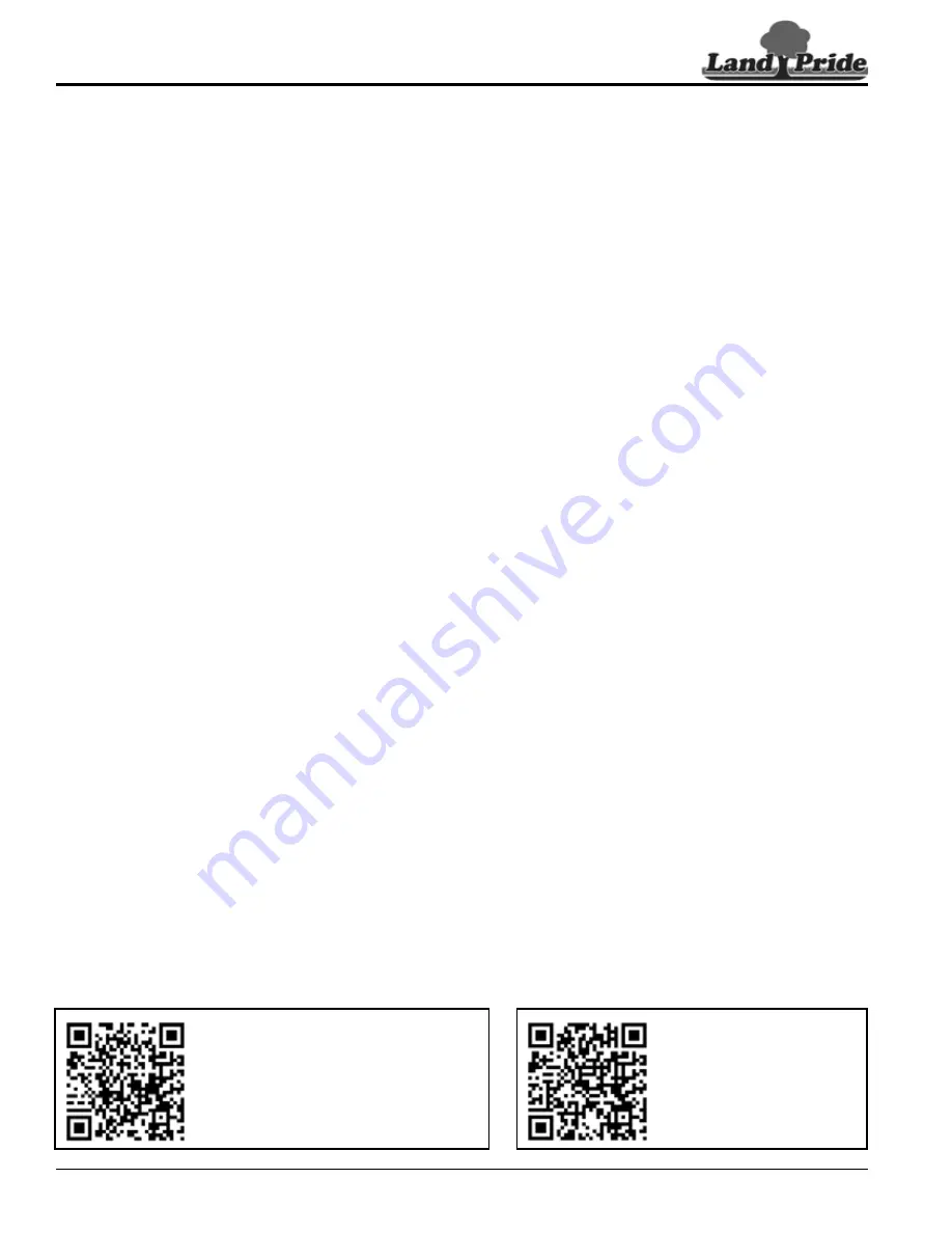 Land Pride RC2512 Series 2 Operator'S Manual Download Page 4