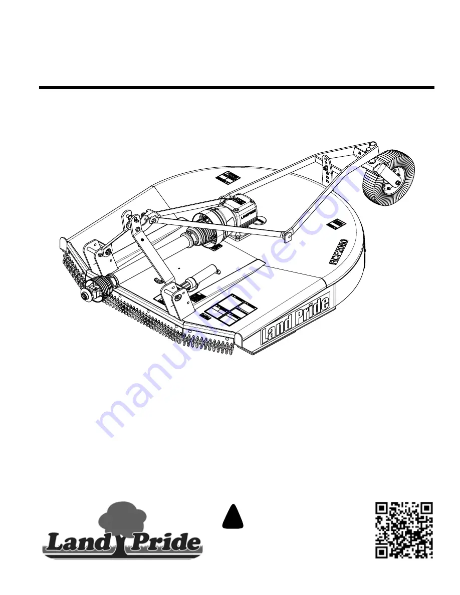 Land Pride RCF2060 Скачать руководство пользователя страница 1