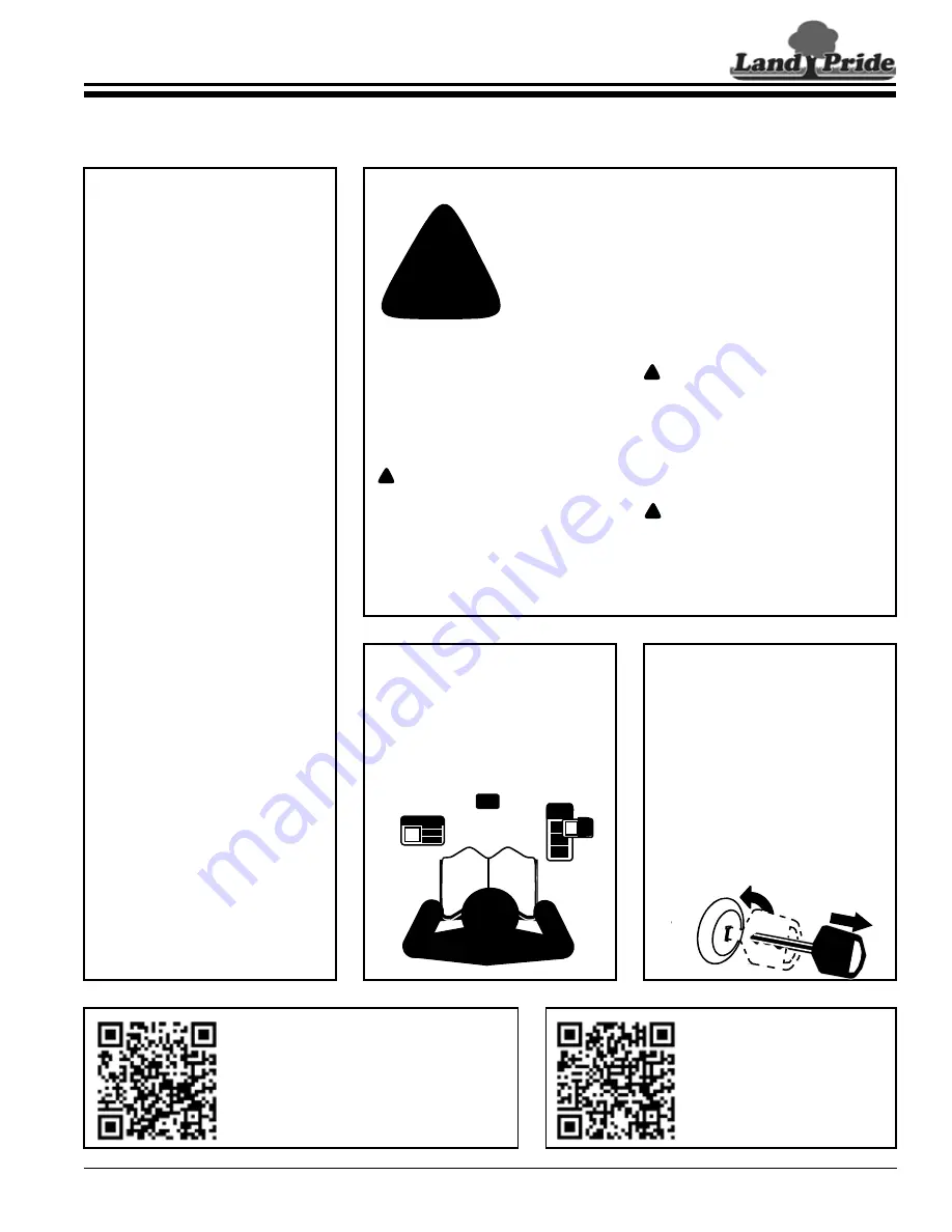 Land Pride RCF2060 Operator'S Manual Download Page 3