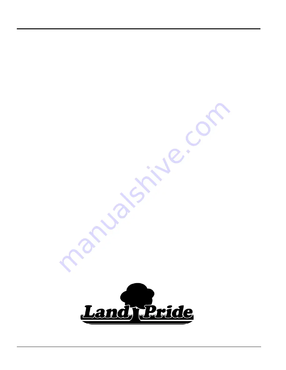 Land Pride RCF2060 Operator'S Manual Download Page 36