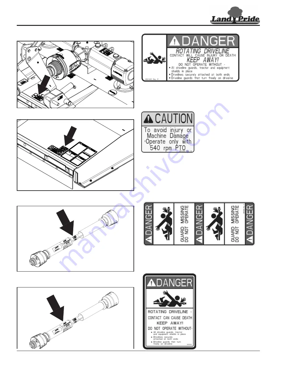 Land Pride RCF3096 Operator'S Manual Download Page 12