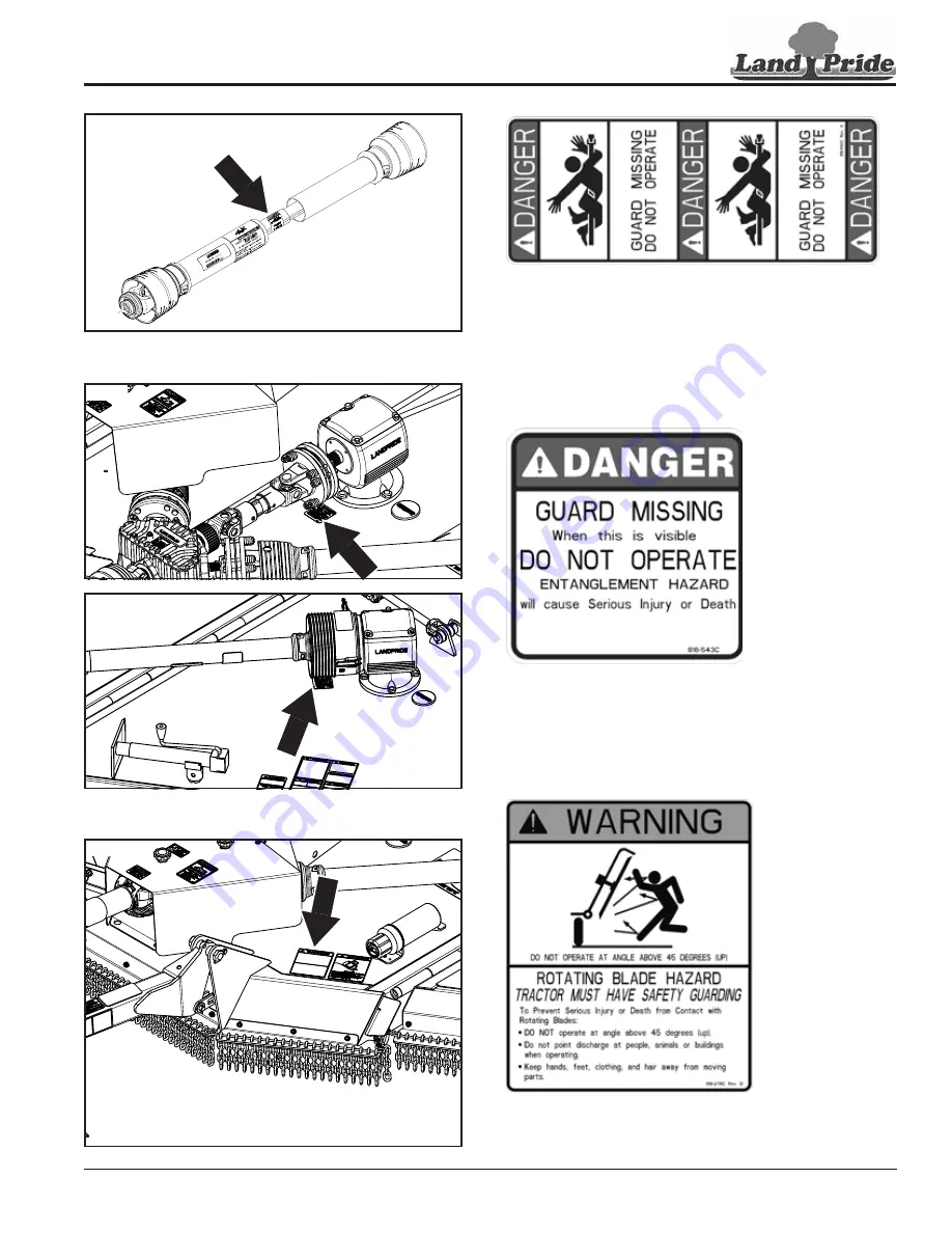 Land Pride RCM3615 Operator'S Manual Download Page 11