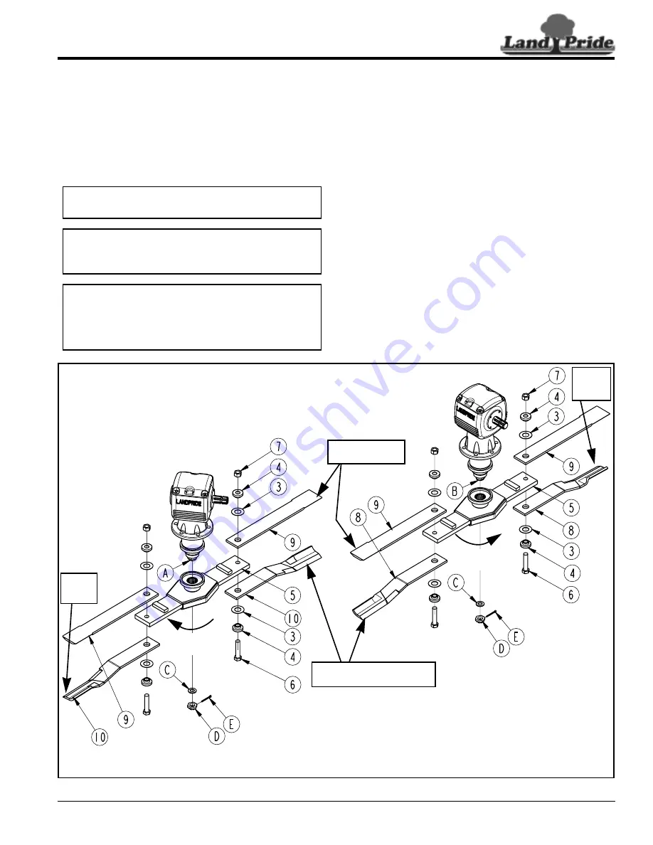 Land Pride RCM5020 Series Assembly Instructions Manual Download Page 5