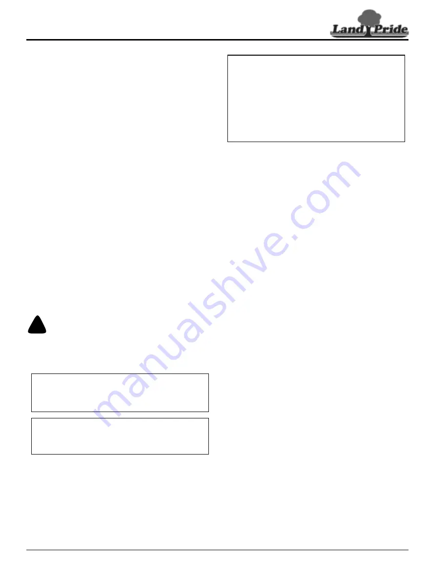 Land Pride RCR1884 Series Operator'S Manual Download Page 24