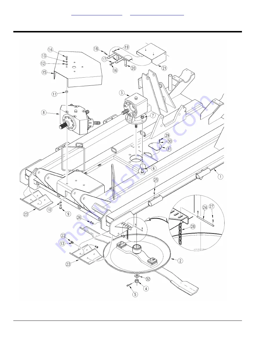 Land Pride Rotary Cutters RCF45180 Parts Manual Download Page 14