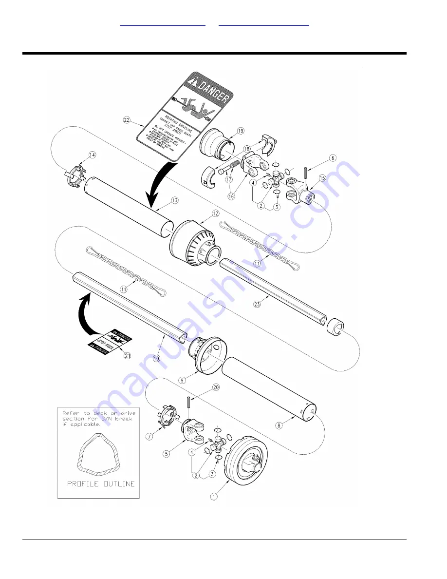 Land Pride Rotary Cutters RCF45180 Parts Manual Download Page 206