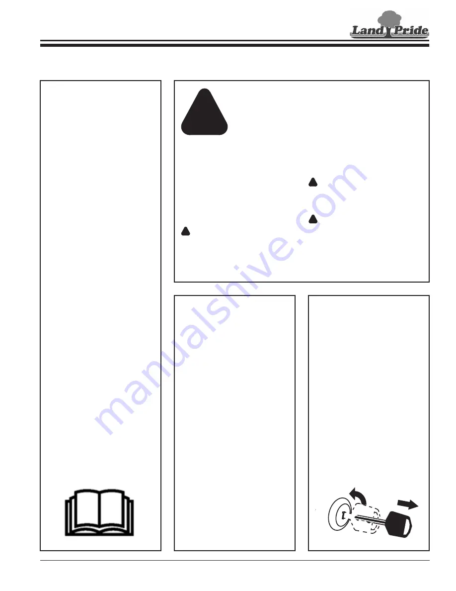 Land Pride RTA2064 Operator'S Manual Download Page 5