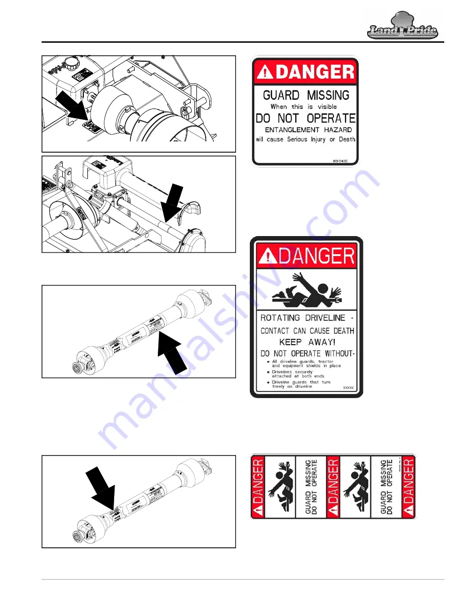 Land Pride RTR05 Series Operator'S Manual Download Page 11