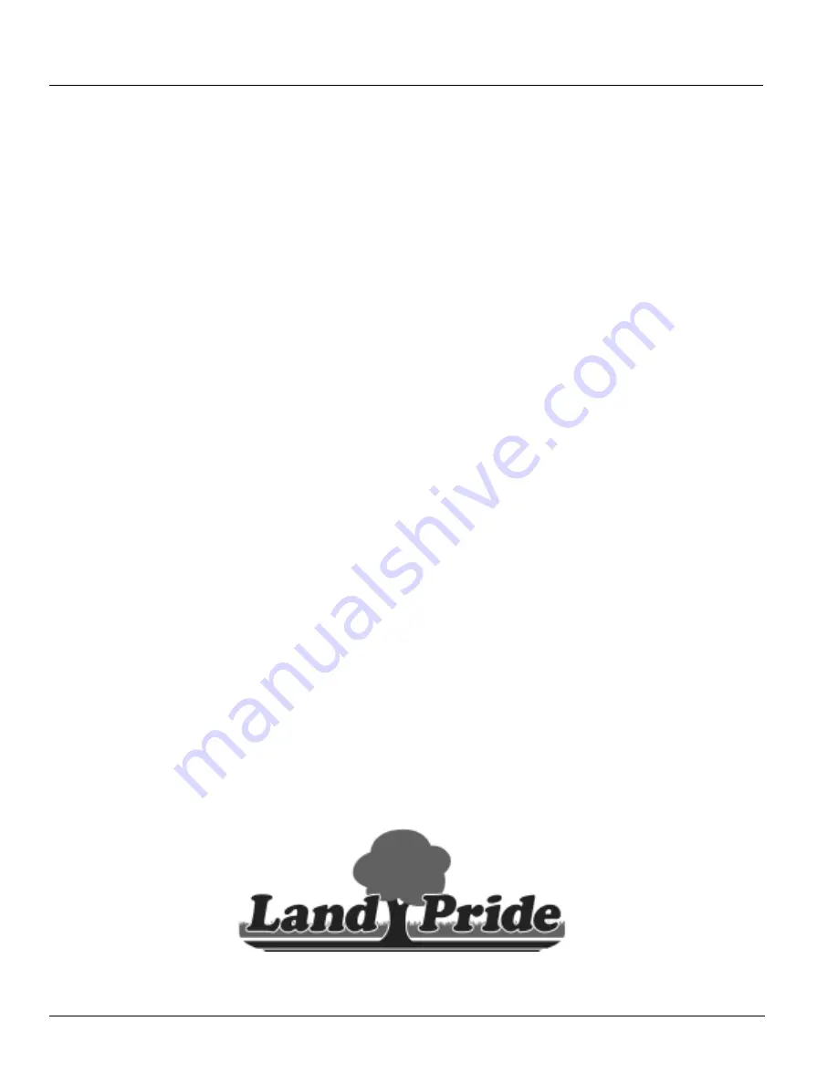 Land Pride SA35 Operator'S Manual Download Page 24