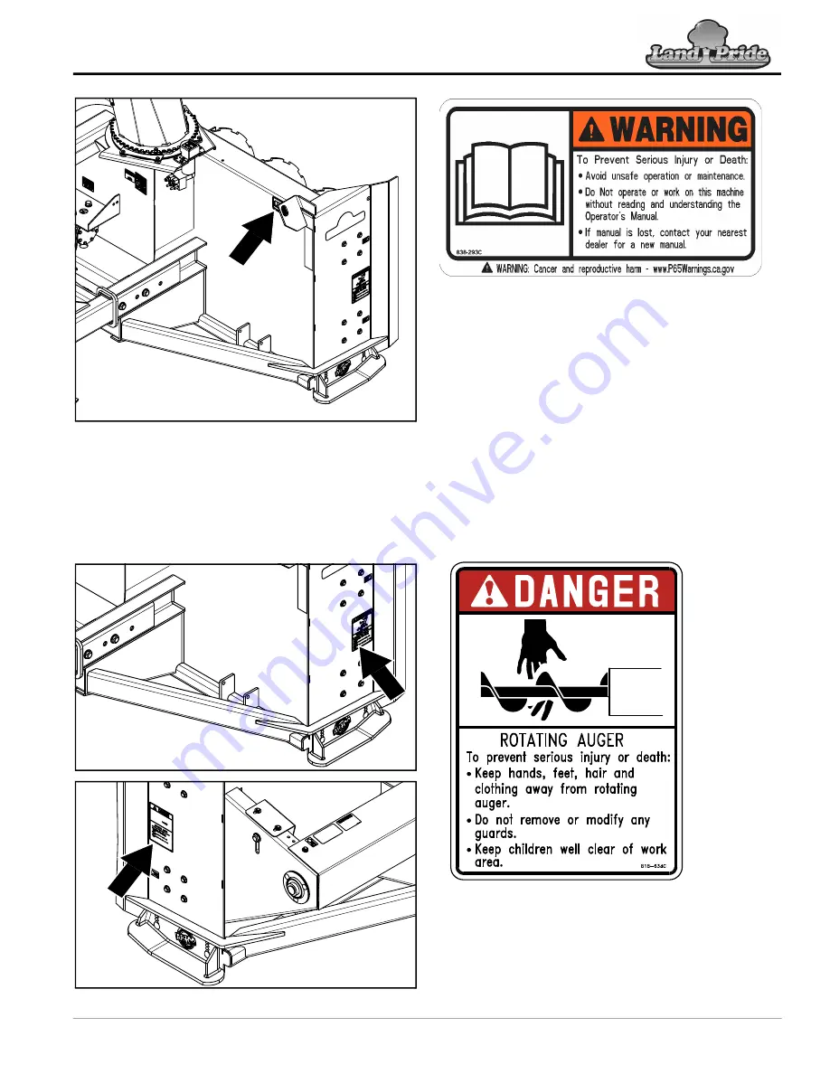 Land Pride SBD3596 Operator'S Manual Download Page 11