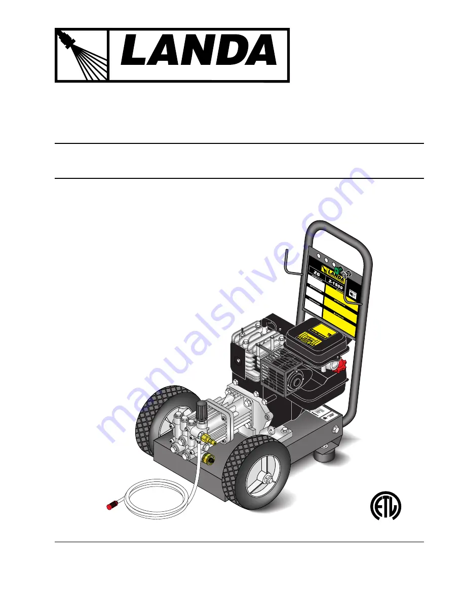 Landa ZG3-2000 Operator'S Manual Download Page 1