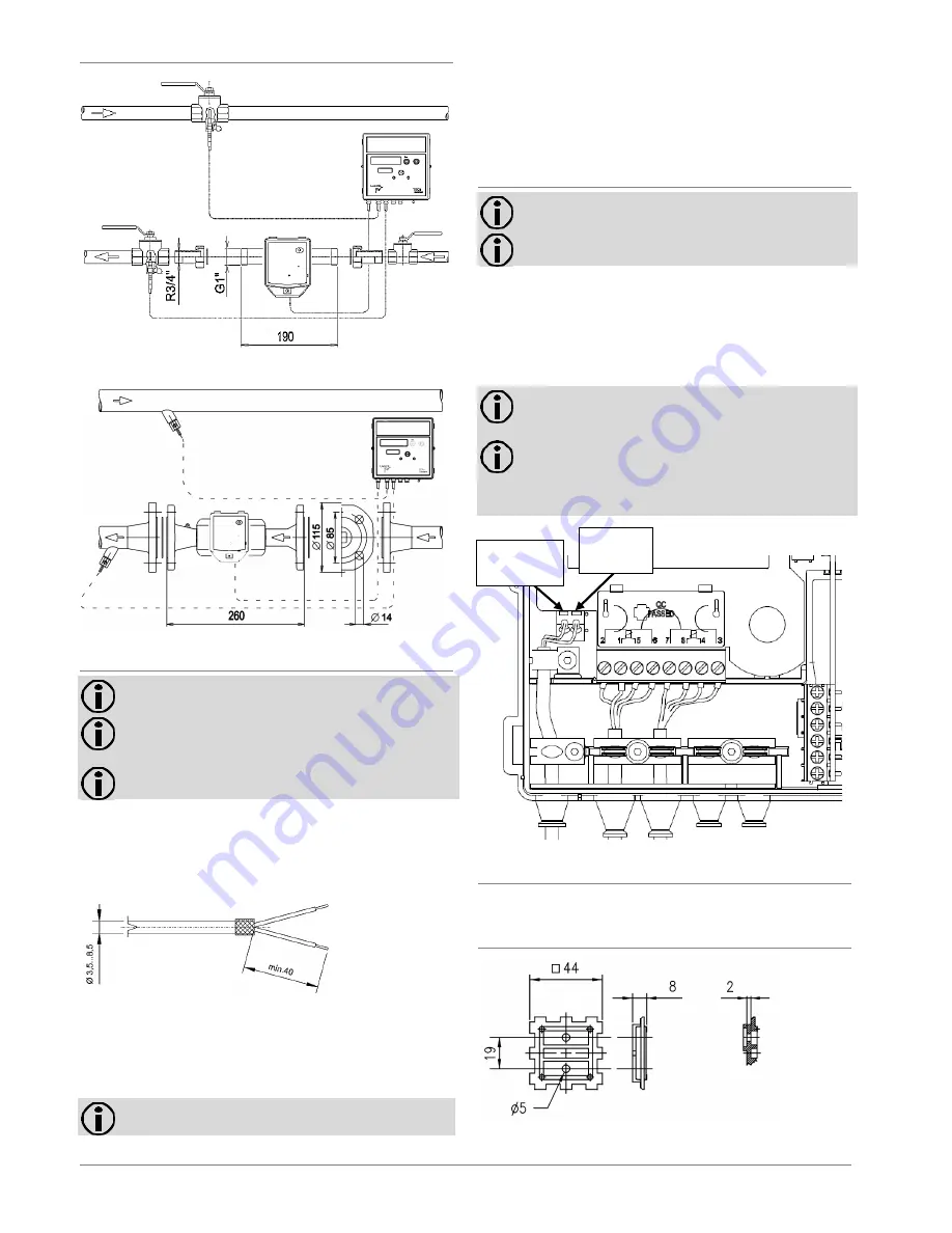 Landis & Gyr ULTRAHEAT T550 Installation Instructions Manual Download Page 2