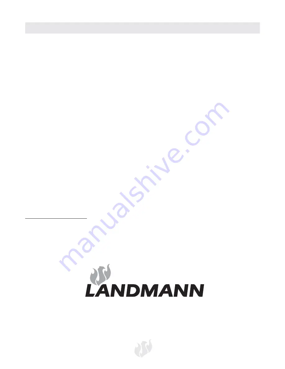 Landmann Falcon 42122 Assembly, Care And Use Instructions Download Page 69