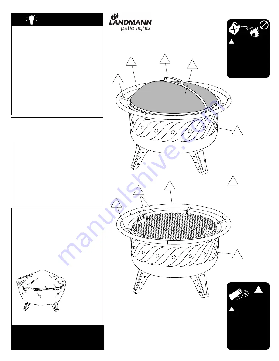 Landmann Patio Lights 23170 Assembly And Use Instructions Download Page 4