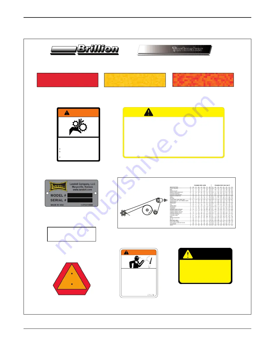 Landoll Brillion SL10 Operator'S Manual Download Page 9