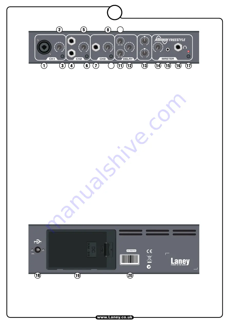 Laney Audiohub AH-Freestyle Скачать руководство пользователя страница 13