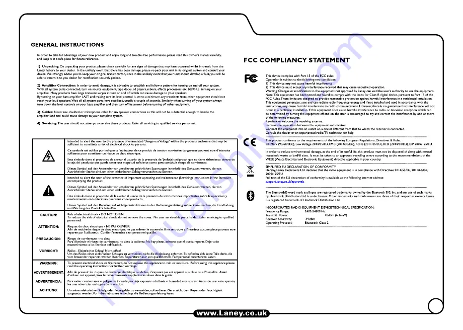 Laney Audiohub Venue Series User Manual Download Page 31