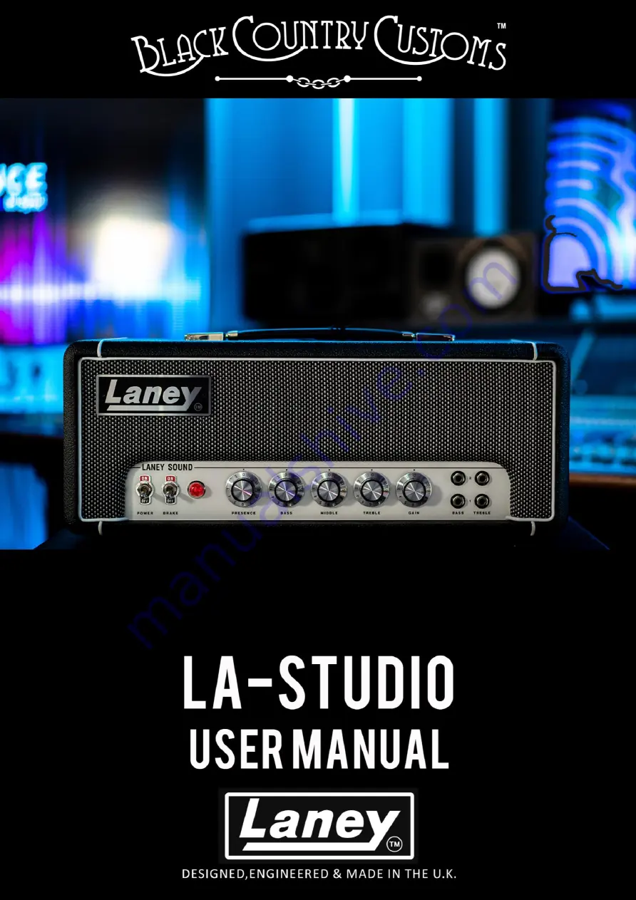 Laney Black Country Customs LA-STUDIO User Manual Download Page 1