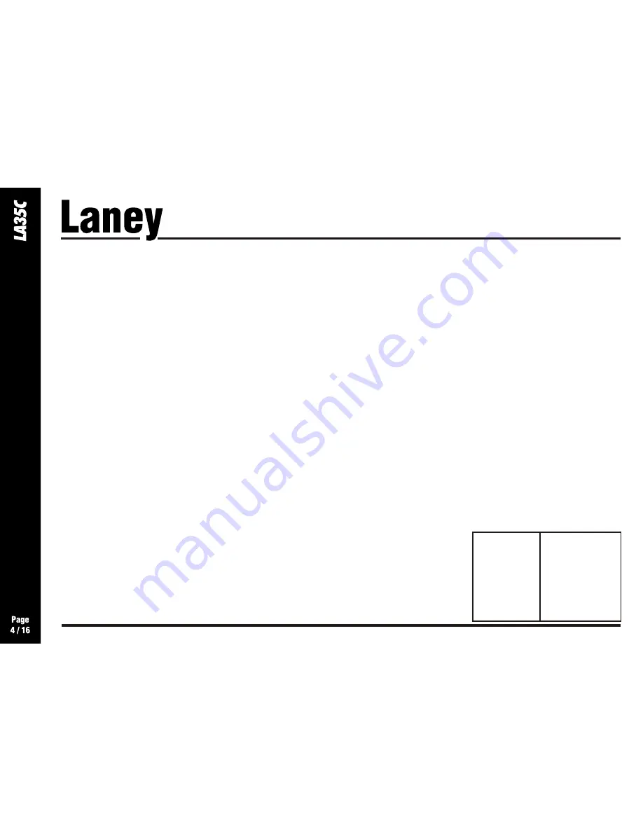 Laney LA35C Operating Instructions Manual Download Page 4