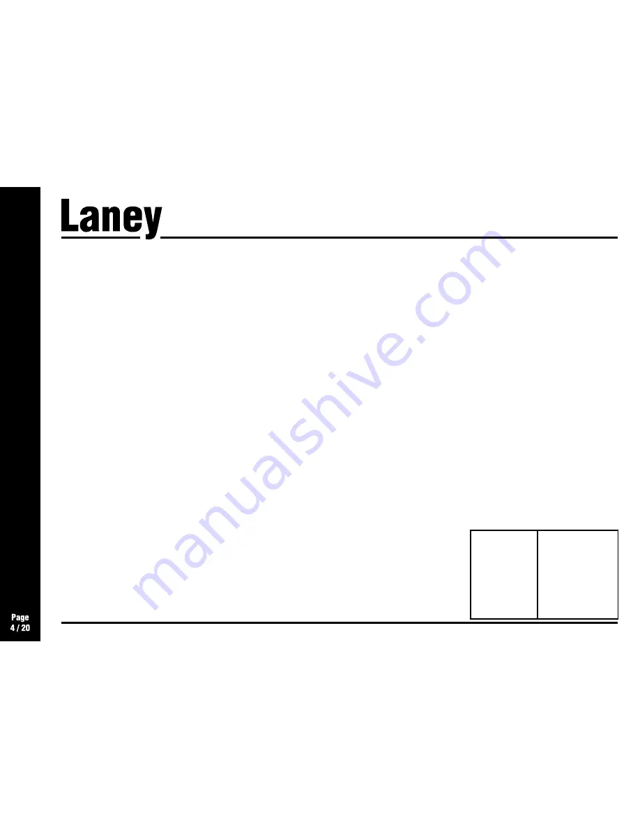 Laney LC15-110 Operating Instructions Manual Download Page 4