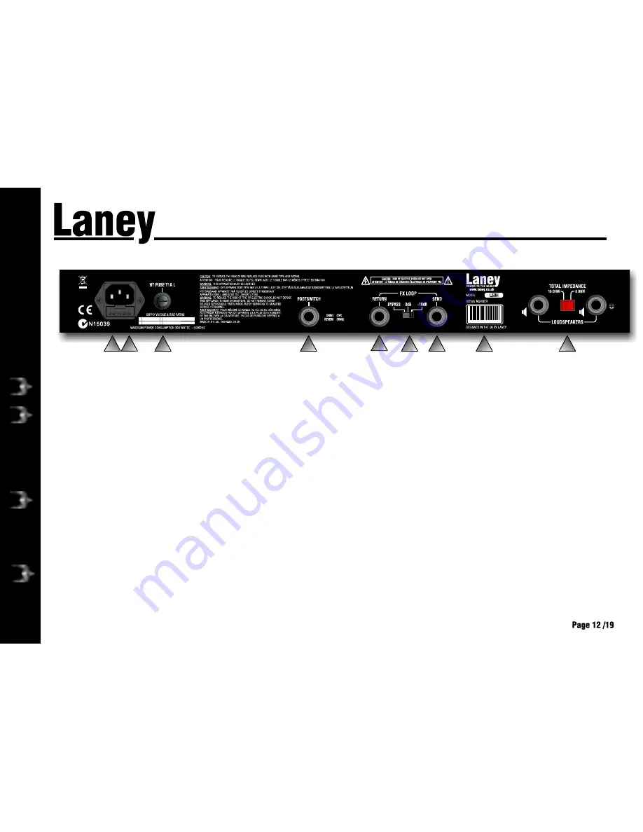 Laney LION HEART L50H Скачать руководство пользователя страница 12