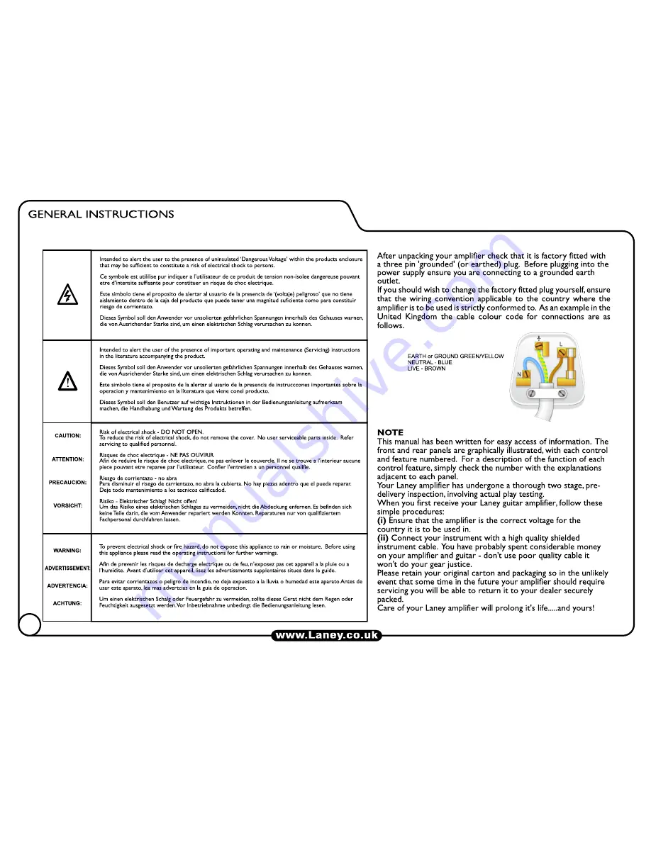 Laney LX 120RTwin User Instruction Download Page 6