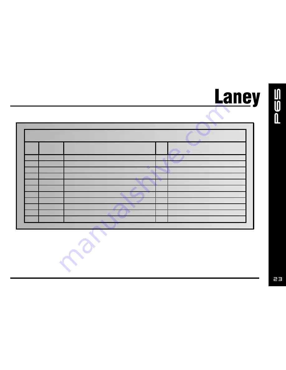 Laney Prism P35 Operating Instructions Manual Download Page 23