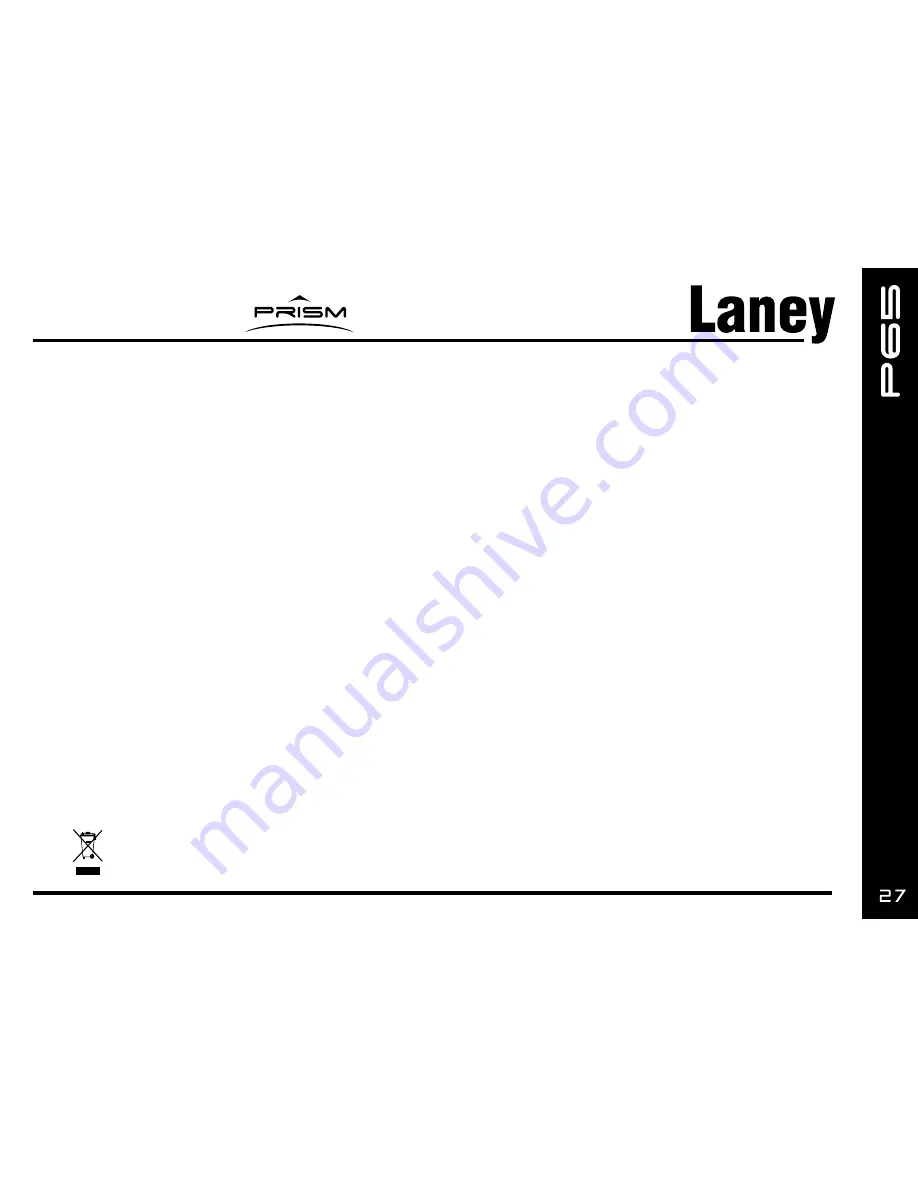 Laney Prism P65 Скачать руководство пользователя страница 27