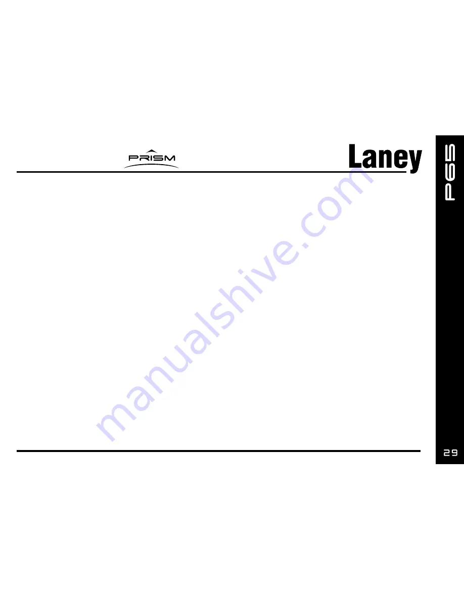 Laney Prism P65 Operating Instructions Manual Download Page 29