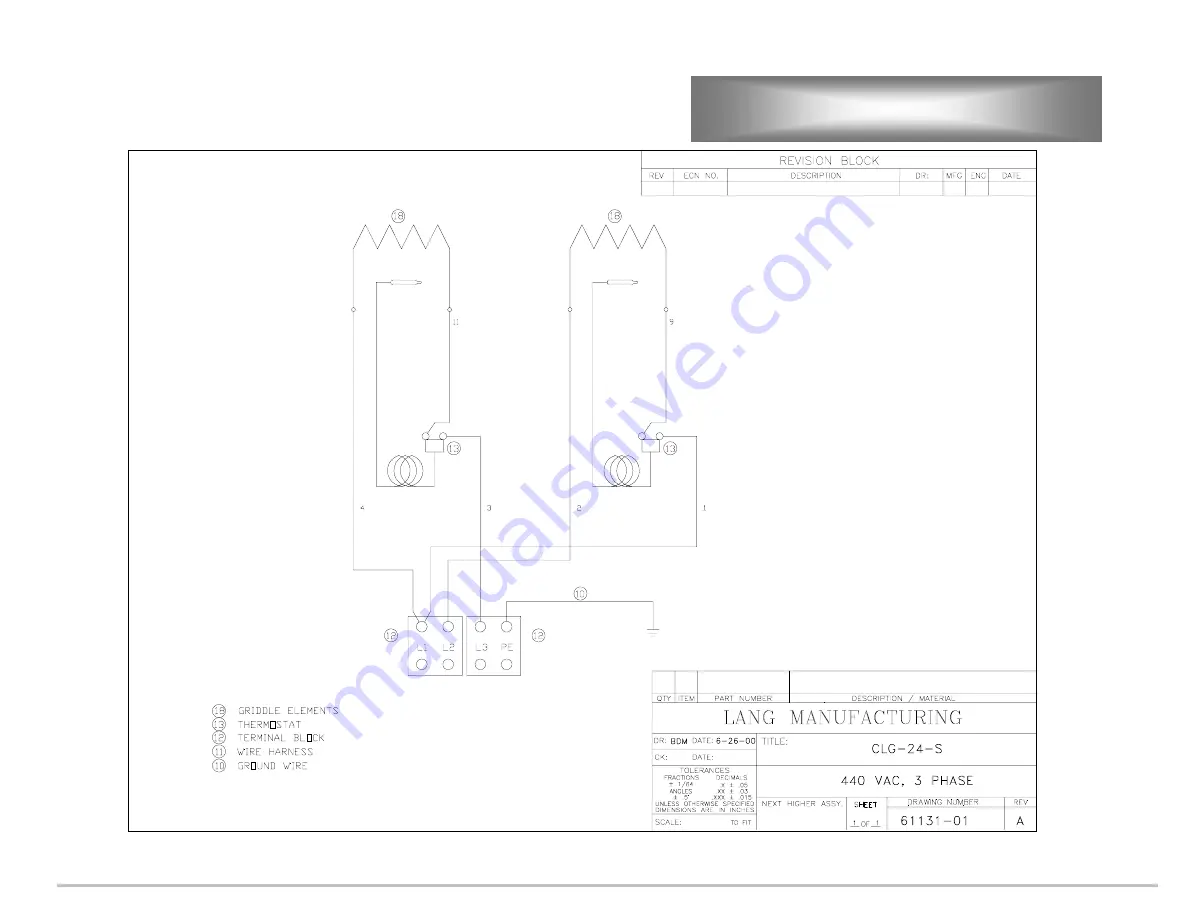 Lang CLG-24-S Installation, Operation, Maintenance, & Troubleshooting Download Page 18