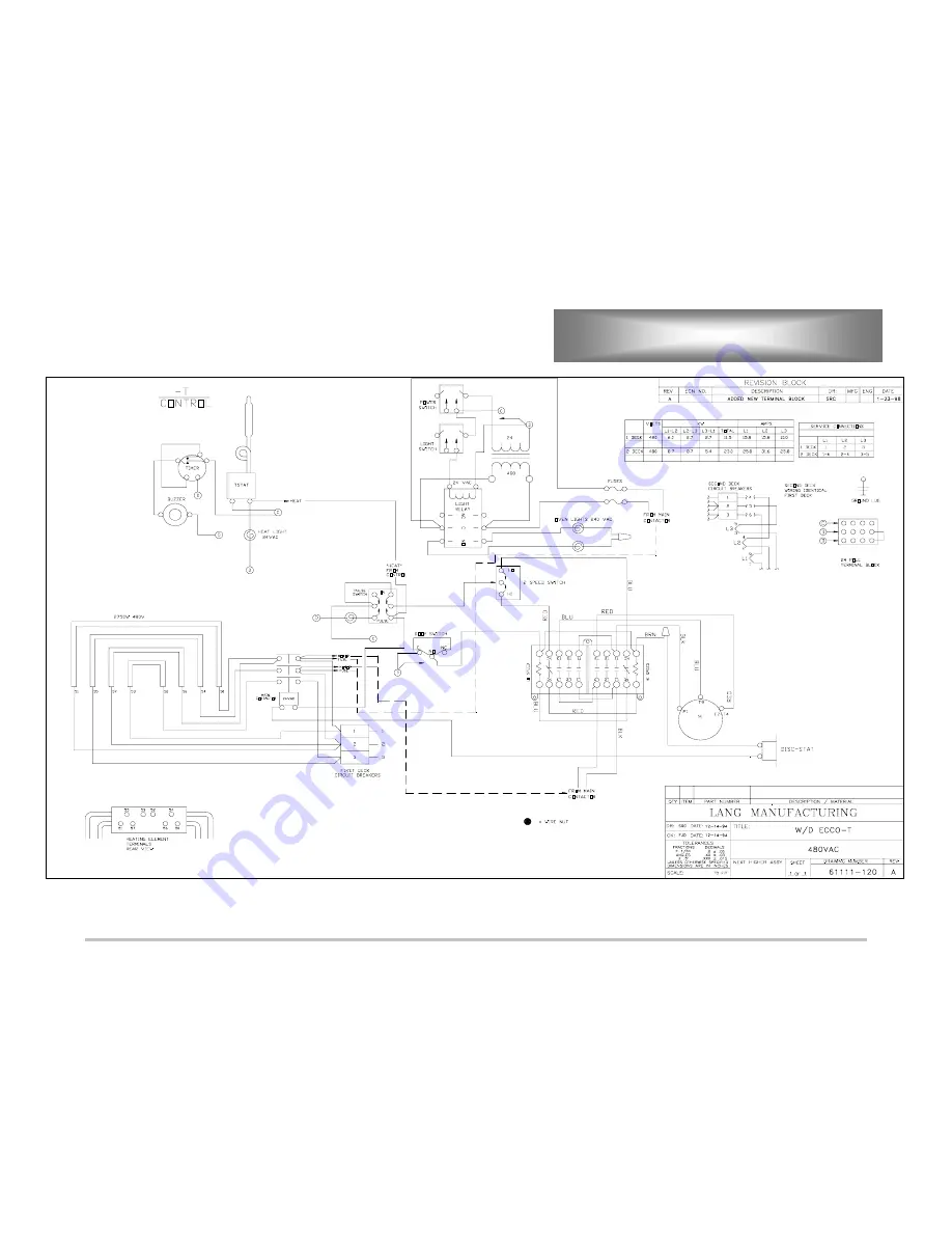 Lang ECCO-AP Service Manual Download Page 66