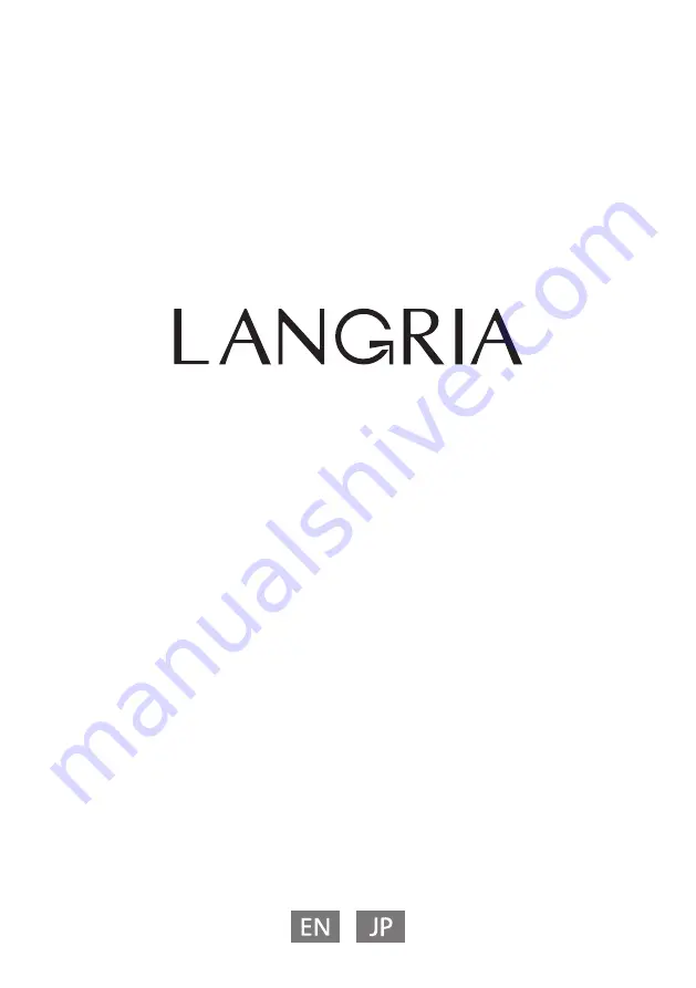 Langria 444957001 Скачать руководство пользователя страница 1