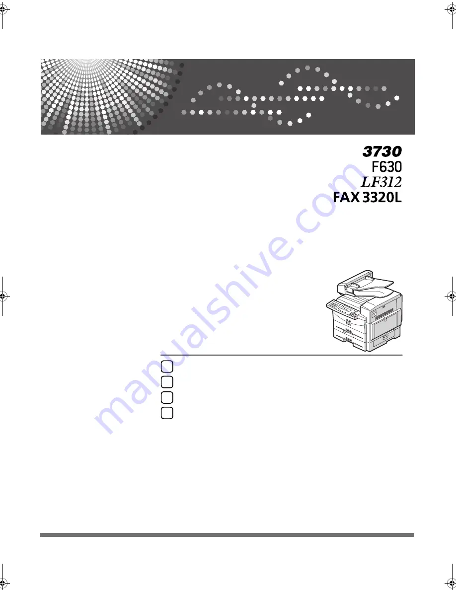 Lanier FAX 3320L Operating Instructions Manual Download Page 1