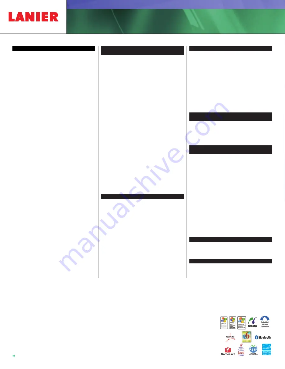 Lanier LD540C Brochure & Specs Download Page 8