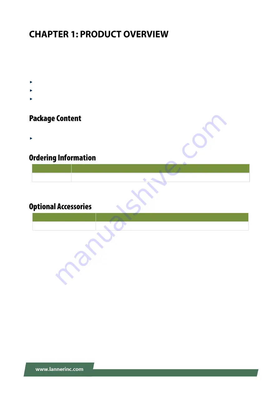 Lanner HLM-1101 User Manual Download Page 8