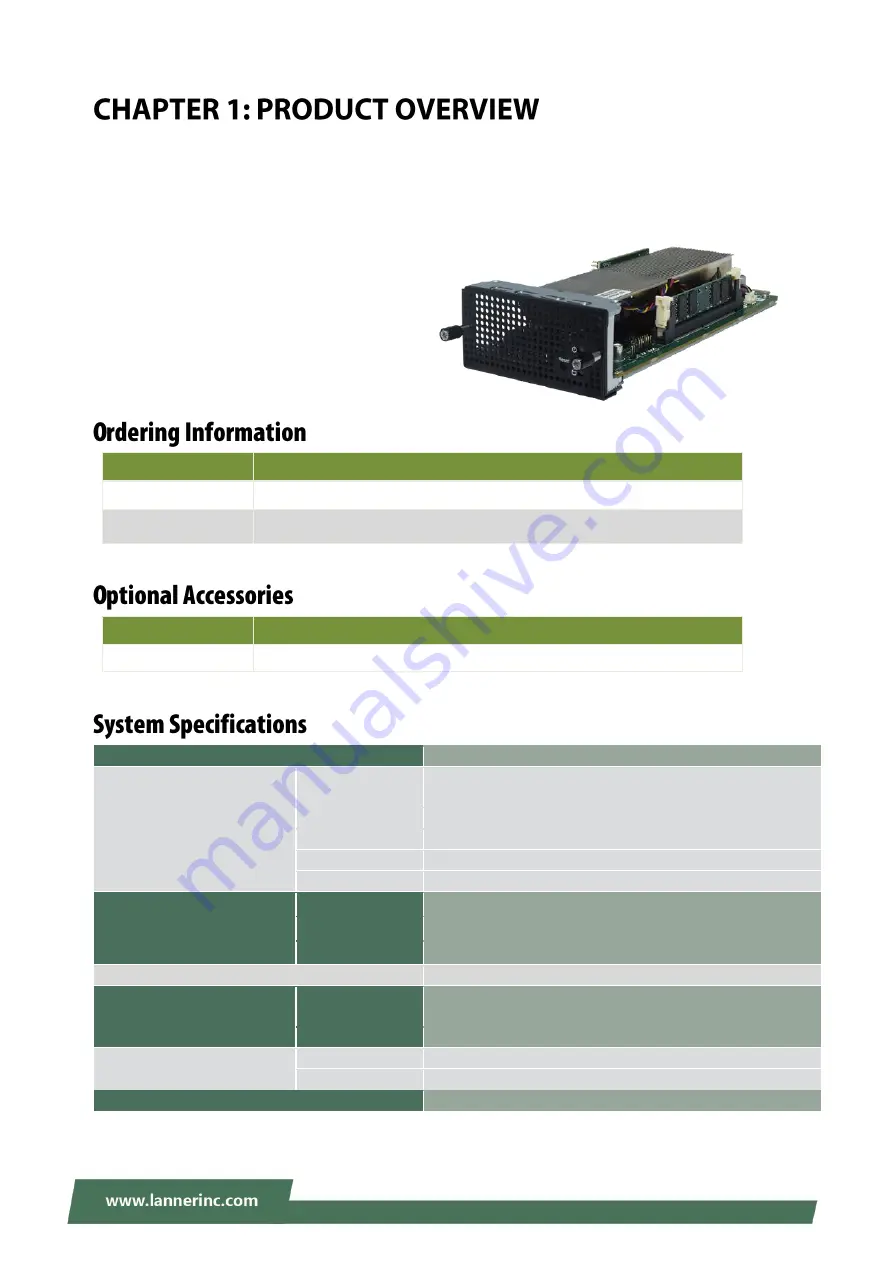 Lanner NCS2-VT04 User Manual Download Page 7