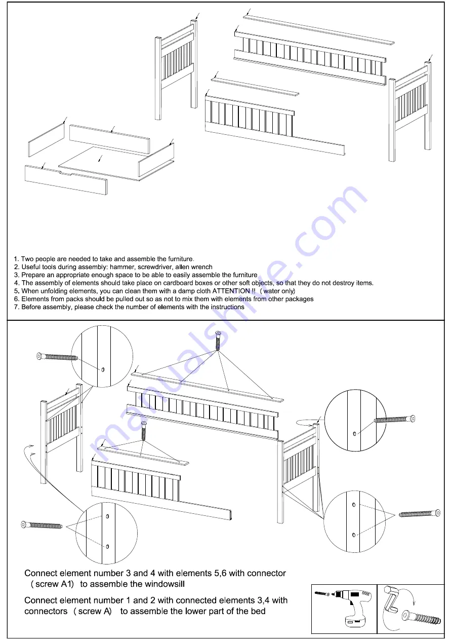 LANOmeble Emma Assembly Instructions Manual Download Page 5