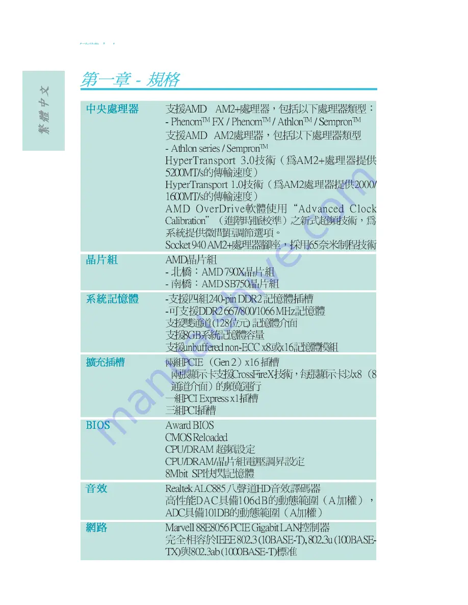 LanParty 790X-M2RS User Manual Download Page 58