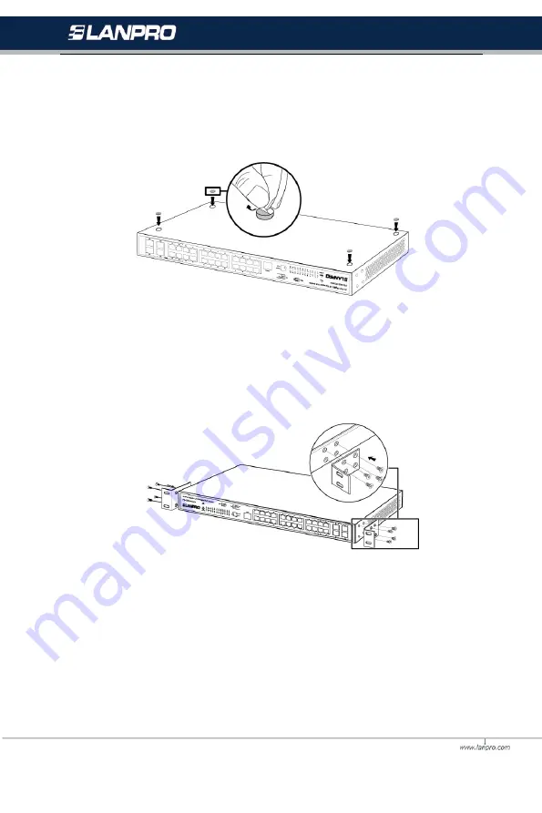 Lanpro LP-SGW2404FP Installation Manual Download Page 10