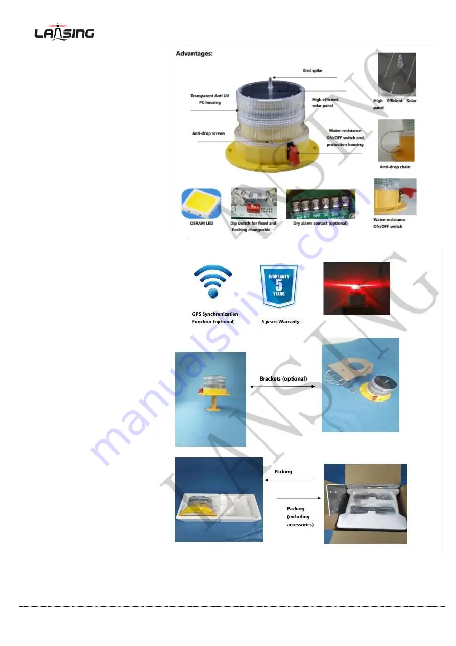 LANSING LIGHTING TY10D Скачать руководство пользователя страница 4