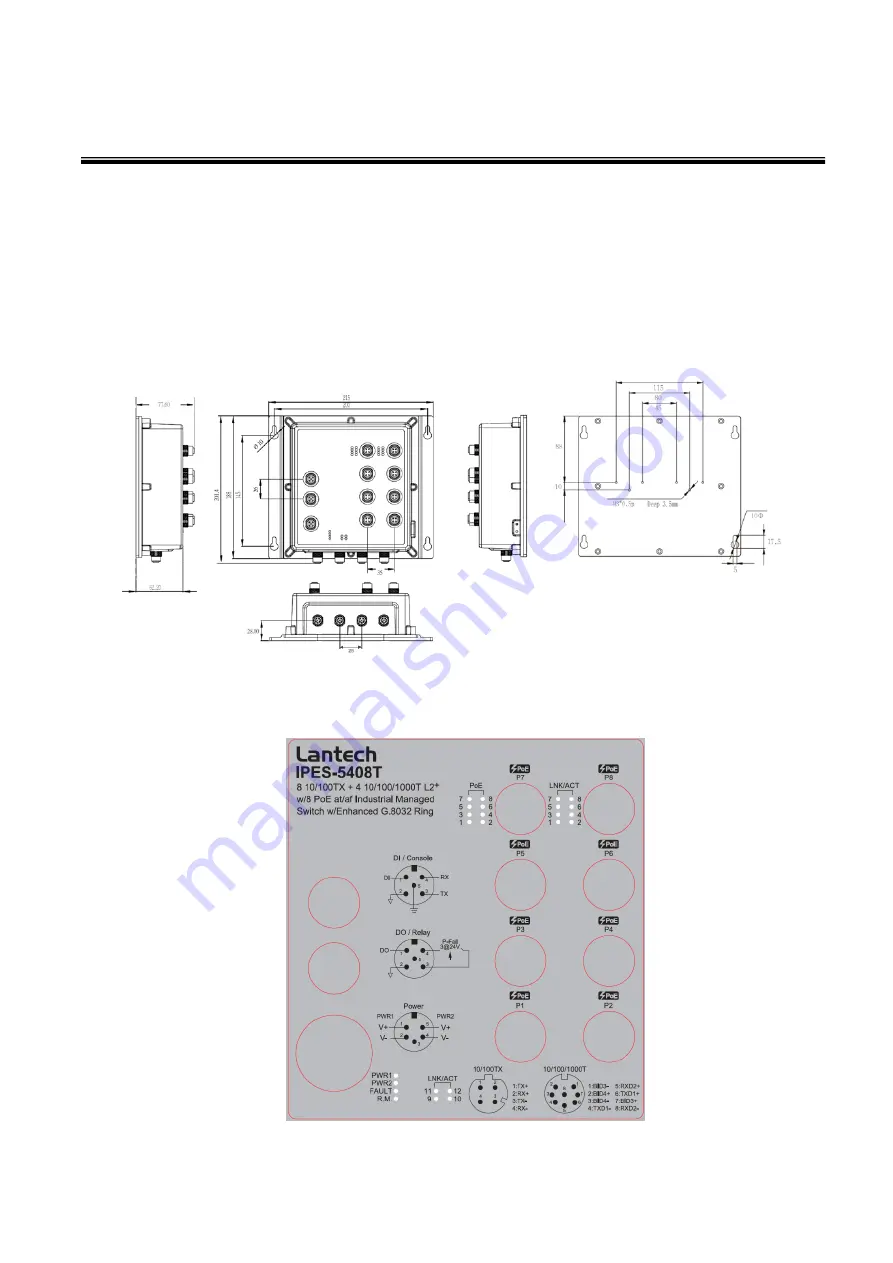 Lantech IES-5408T Скачать руководство пользователя страница 12