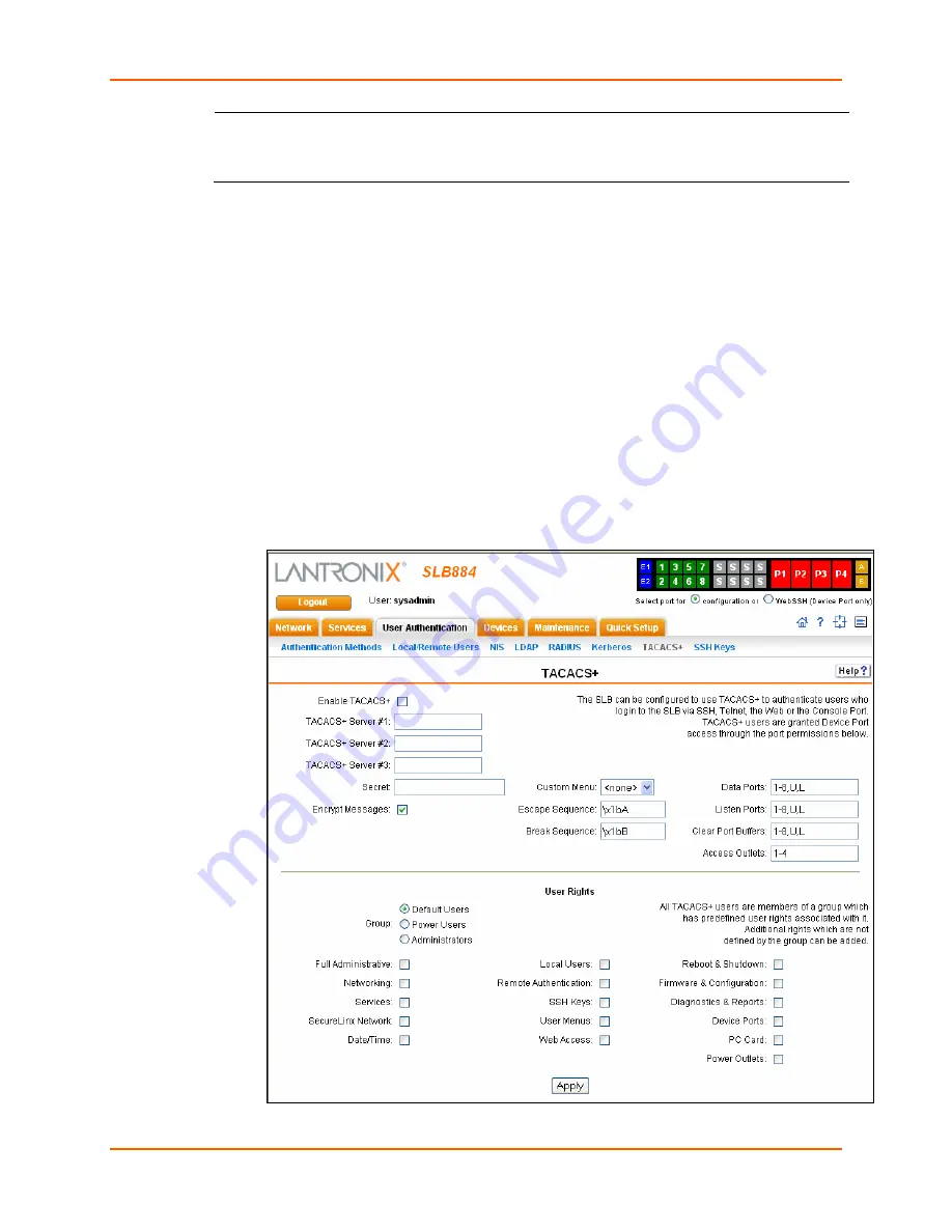 Lantronix SLB088411-01 User Manual Download Page 163