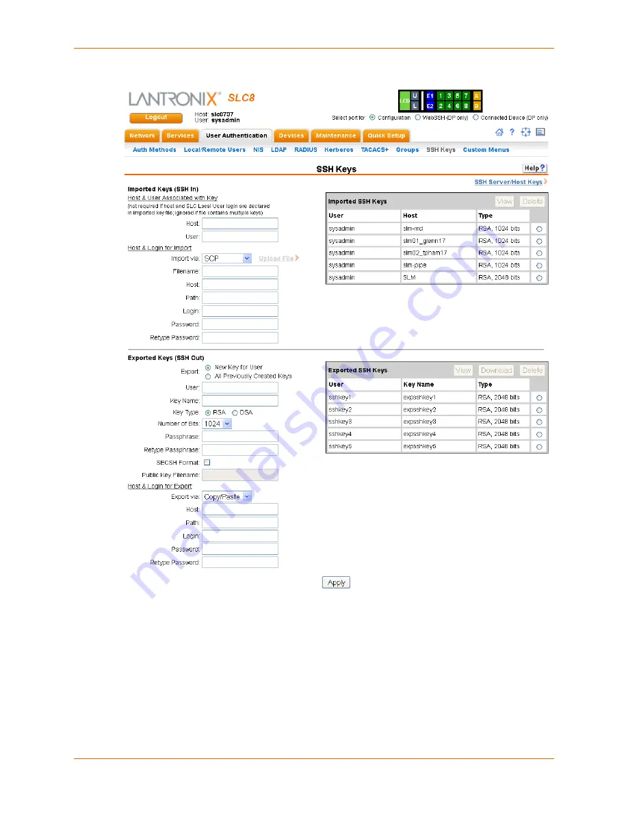 Lantronix SLC8 User Manual Download Page 203