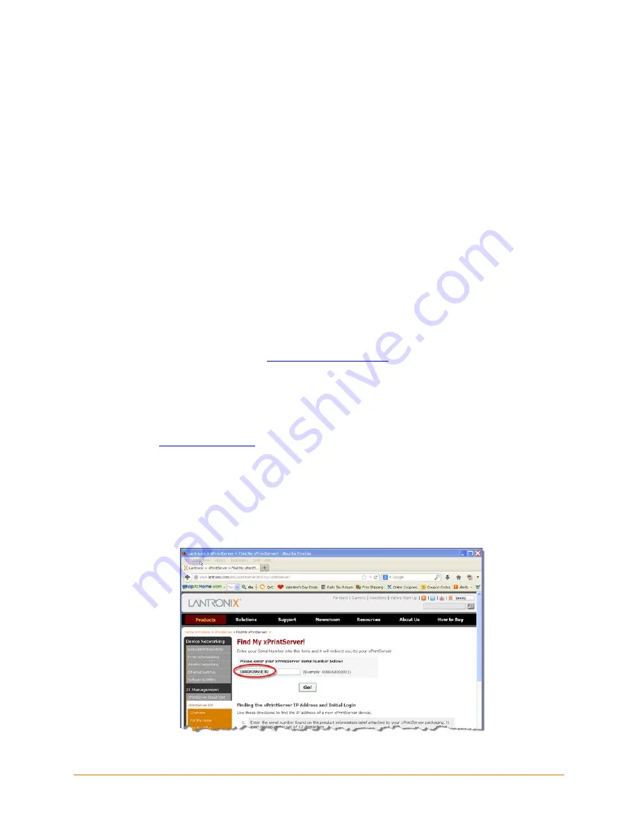 Lantronix xPrintServer User Manual Download Page 17