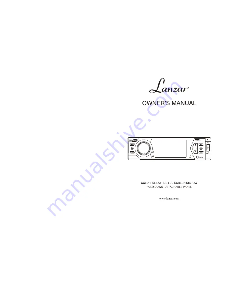 Lanzar SD34MIP Скачать руководство пользователя страница 1