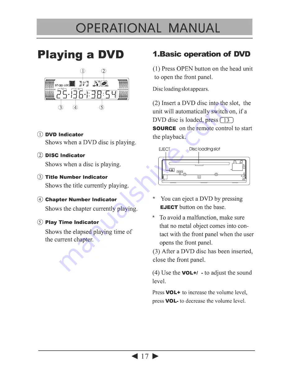 Lanzar SVDVD28 Operation Manual Download Page 17