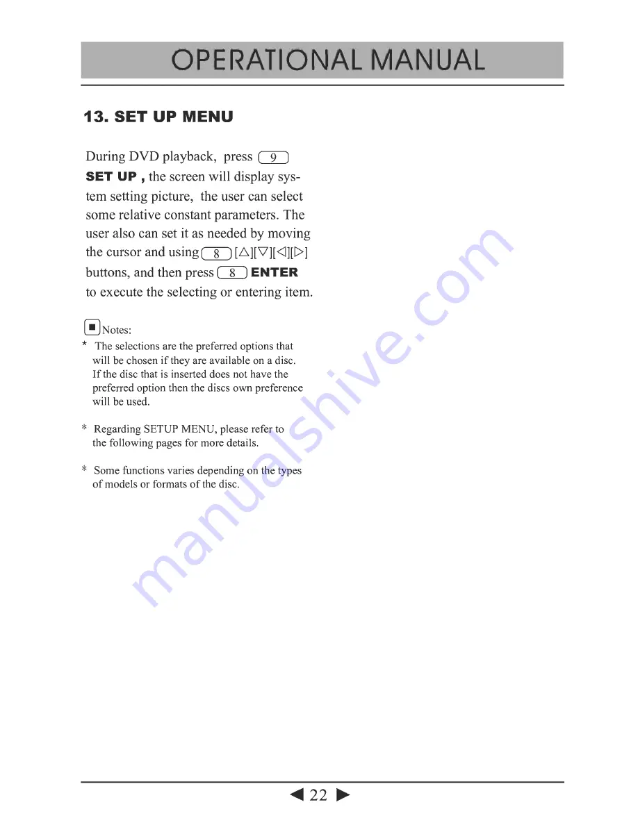 Lanzar SVDVD28 Operation Manual Download Page 22