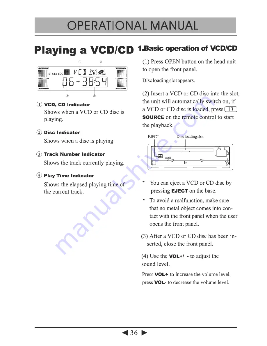 Lanzar SVDVD28 Operation Manual Download Page 36