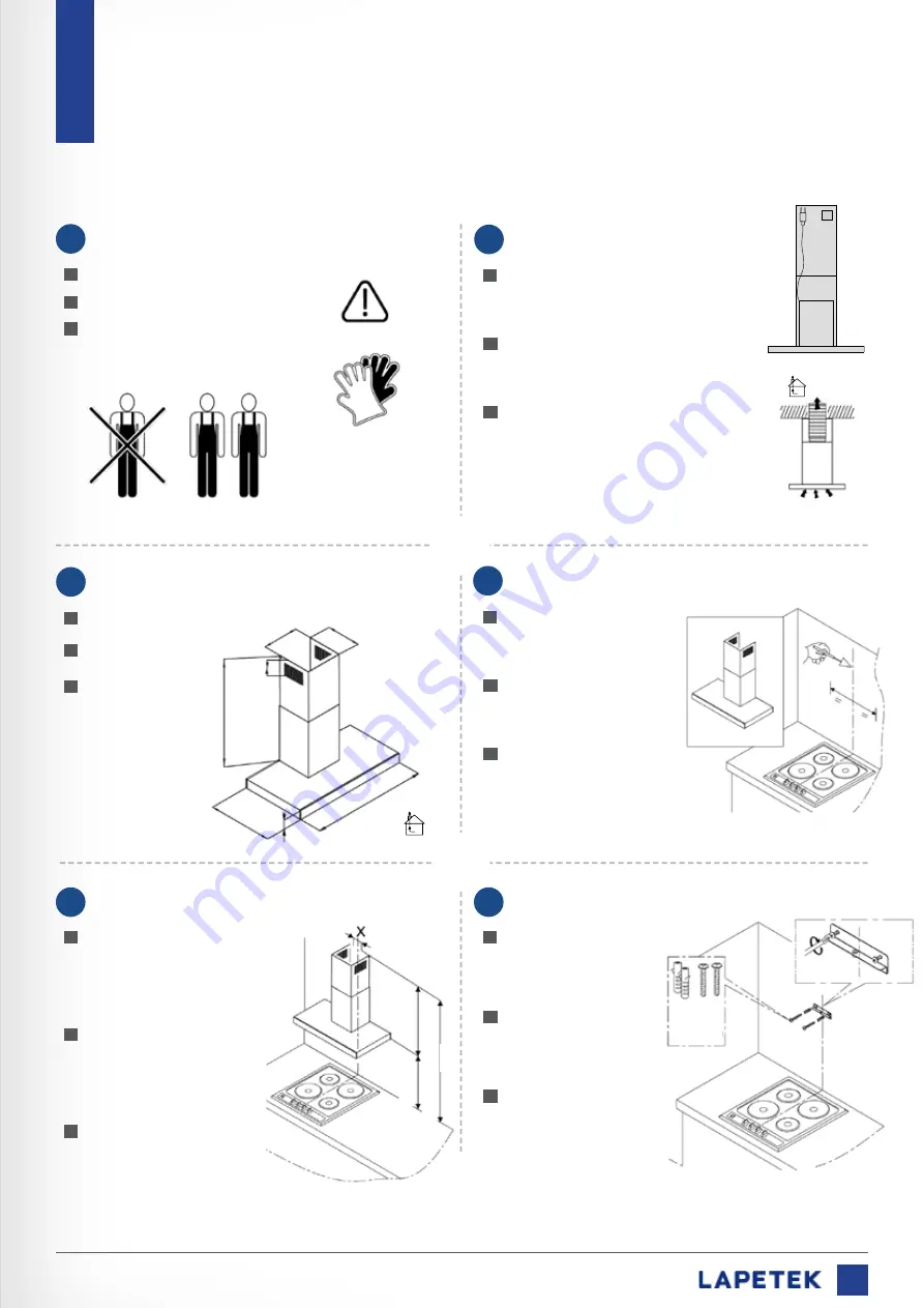 Lapetek JONA SLIM X3 60 Installation And User Manual Download Page 11