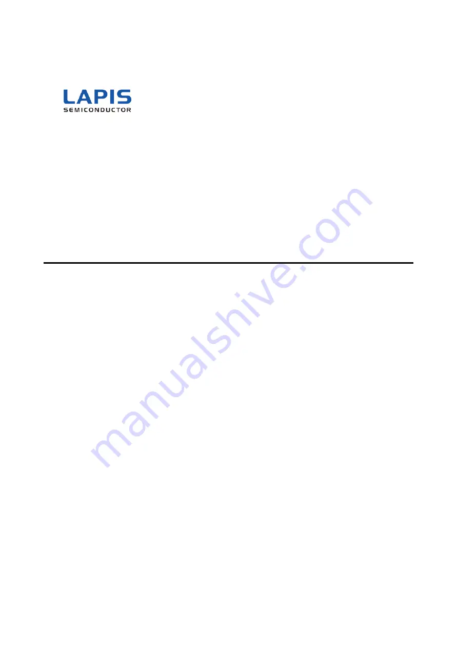 LAPIS Semiconductor ML610421 User Manual Download Page 1